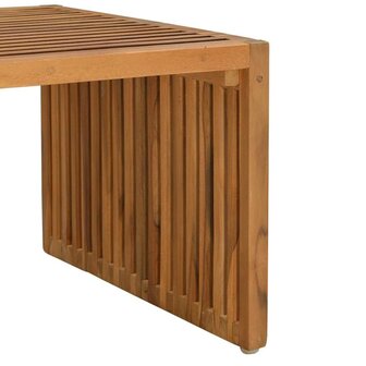 Tuin Bijzettafel Bruin 90 x 50 x 36 cm Massief teakhout 8