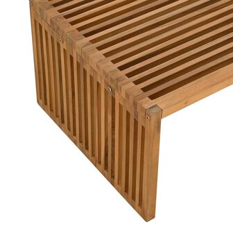 Tuin Bijzettafel Bruin 90 x 50 x 36 cm Massief teakhout 9