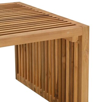 Tuin Bijzettafel Bruin 110 x 55 x 35.5 cm Massief teakhout 9