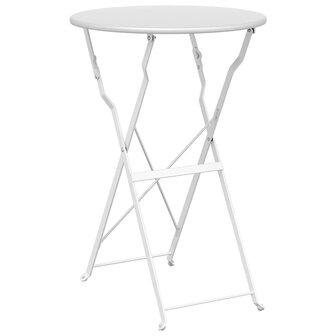 Bistrotafel Wit &Oslash;50x71 cm Poedercoating staal 2