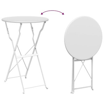 Bistrotafel Wit &Oslash;50x71 cm Poedercoating staal 9