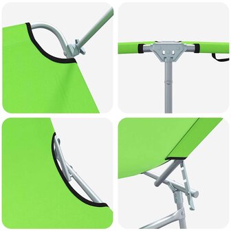 Ligstoel 2-persoon 2 pcs Groen 58 x 188 x 77cm Stof 8