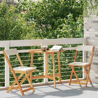 Bistroset 3 pcs Bruin Massief acaciahout 4