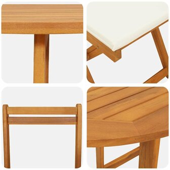 Bistroset 3 pcs Bruin Massief acaciahout 9