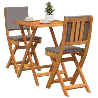 Bistroset 3 pcs Bruin Massief acaciahout 3