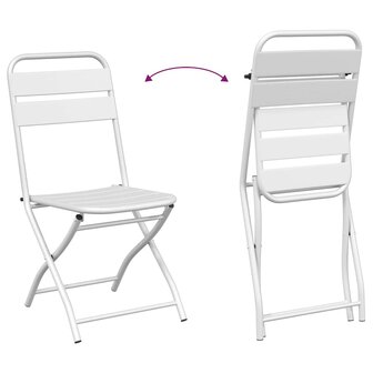 Bistroset 3 pcs Wit Staal 9