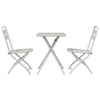 Bistroset 3 pcs Beige Staal 7