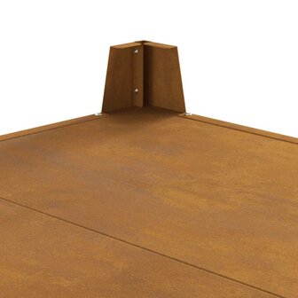 Vuurkorf Bruin 80 x 80 x 43 cm Cortenstaal 9