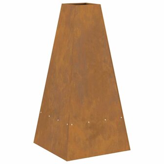 Vuurkorf Bruin 50 x 50 x 100 cm Cortenstaal 7