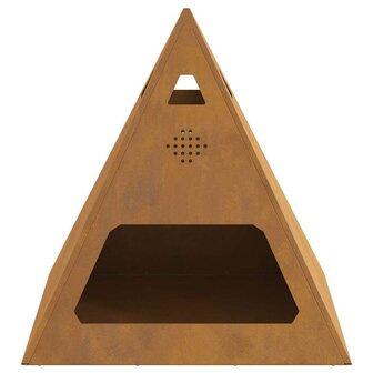 Vuurkorf Bruin 50 x 50 x 51 cm Cortenstaal 6
