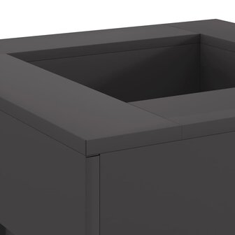 Vuurkorf Zwart 60 x 60 x 30 cm Koudgewalst staal 7