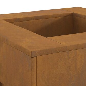 Vuurkorf Bruin 60 x 60 x 30 cm Cortenstaal 8