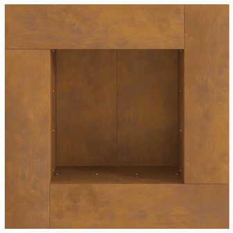 Vuurkorf Bruin 80 x 80 x 40 cm Cortenstaal 7