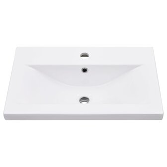 Wastafelframe met inbouwwastafel ijzer wit 6
