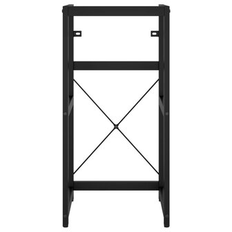 Wastafelframe met inbouwwastafel ijzer zwart 4