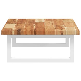 Badkamer wandschap staal en massief acaciahout 5