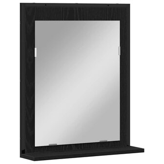 Badkamermeubelset 2 pcs Zwart 60 x 33 x 60 cm Bewerkt hout 6