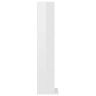 Cd-kast 21x20x88 cm bewerkt hout hoogglans wit 5