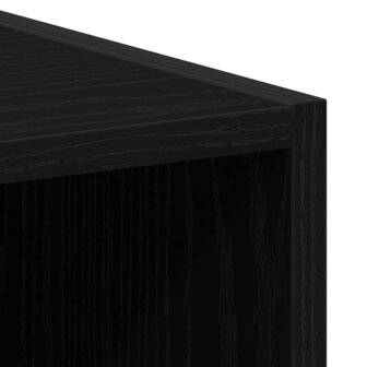 Wasmachinekast Zwart Eiken 64 x 24 x 190 cm 1 x Wasmachinekast 8