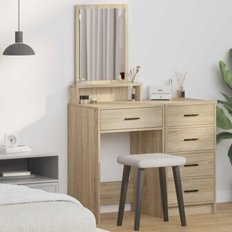 Kaptafel met lade Sonoma Eiken 50 x 41 x 140 cm Bewerkt hout 1
