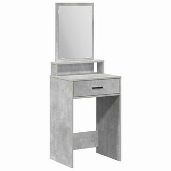 Kaptafel met lade Betongrijs 50 x 41 x 140 cm Bewerkt hout 2