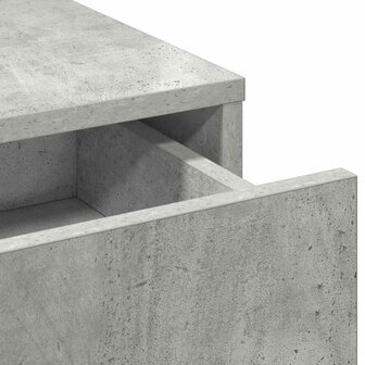 Kaptafel met lade Betongrijs 50 x 41 x 140 cm Bewerkt hout 9