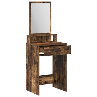 Kaptafel met lade Gerookt eiken 50 x 41 x 140 cm Bewerkt hout 5