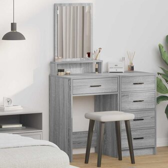 Kaptafel met lade Grijs sonoma 50 x 41 x 140 cm Bewerkt hout 1
