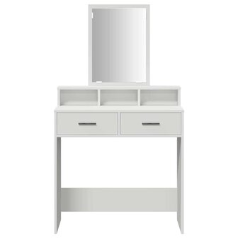 Kaptafel met lade met plank Wit 79 x 41 x 140 cm Bewerkt hout 6