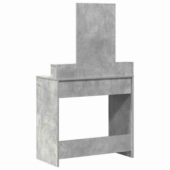 Kaptafel met lade Betongrijs 79 x 41 x 140 cm Bewerkt hout 8