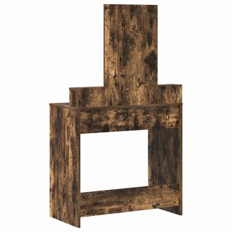 Kaptafel met lade Gerookt eiken 79 x 41 x 140 cm Bewerkt hout 8