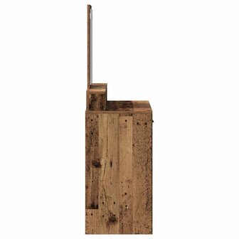 Kaptafel met lade Oud hout 79 x 41 x 140 cm Bewerkt hout 7