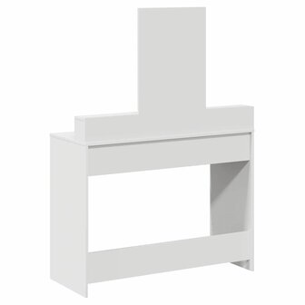 Kaptafel met lade met plank Wit 100 x 41 x 140 cm Bewerkt hout 8