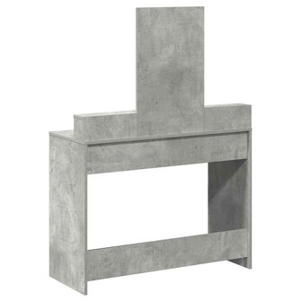 Kaptafel met lade Betongrijs 100 x 41 x 140 cm Bewerkt hout 8