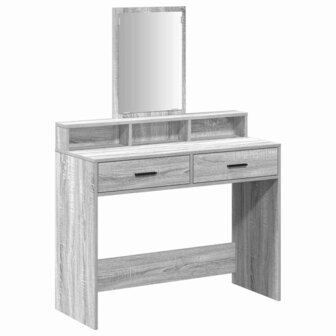 Kaptafel met lade Grijs Sonoma 100 x 41 x 140 cm Bewerkt hout 2