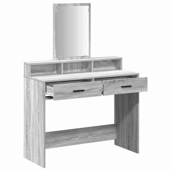 Kaptafel met lade Grijs Sonoma 100 x 41 x 140 cm Bewerkt hout 5