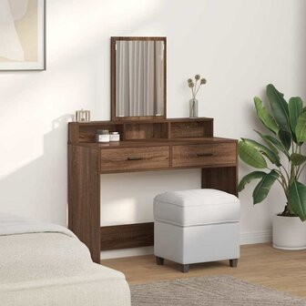 Kaptafel bruin eikenkleur 100 x 41 x 140 cm Bewerkt hout 4