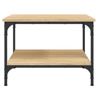 Salontafel 55x55x40 cm bewerkt hout sonoma eikenkleurig 4
