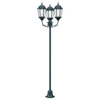 Tuin Lantaarnpaal Donkergroen Aluminium en Glas 4