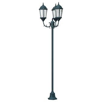 Tuin Lantaarnpaal Donkergroen Aluminium en Glas 5