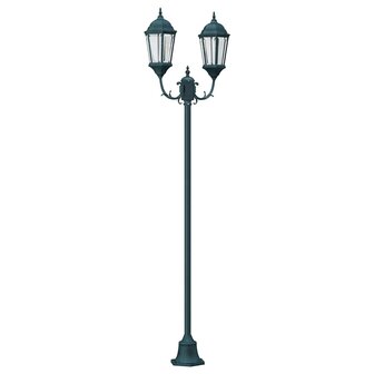 Tuin Lantaarnpaal Donkergroen Aluminium en Glas 2