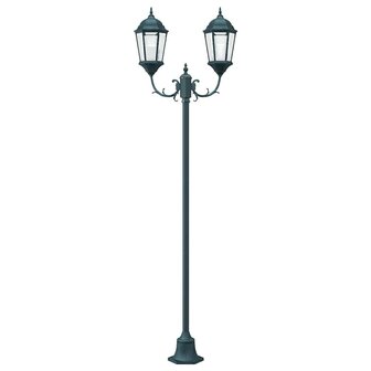 Tuin Lantaarnpaal Donkergroen Aluminium en Glas 4