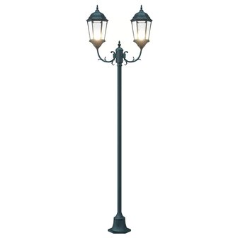 Tuin Lantaarnpaal Donkergroen Aluminium en Glas 8