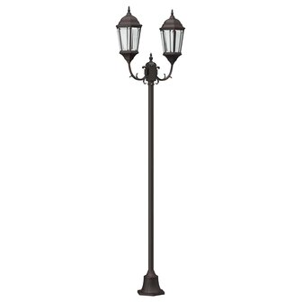 Tuin Lantaarnpaal Brons Aluminium en Glas 2
