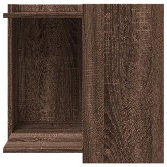 Kattenbakkast 53x53x51 cm bewerkt hout bruin eikenkleurig 4