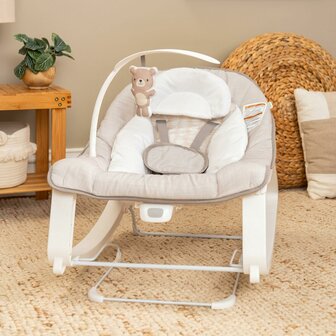 Baby wipstoel Ingenuity Wit Grijs 5