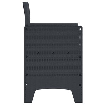 Tuinstoel 2 pcs Antraciet 53 x 49 x 85 cm PP 7