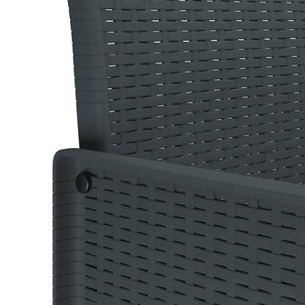 Tuinstoel 2 pcs Antraciet 53 x 49 x 85 cm PP 9
