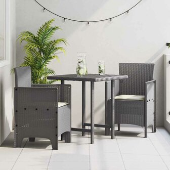 Tuinstoel 2 pcs Lichtgrijs 53 x 49 x 85 cm PP 1