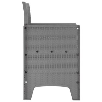 Tuinstoel 2 pcs Lichtgrijs 53 x 49 x 85 cm PP 7